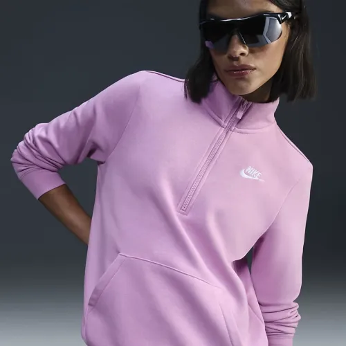 Nike Sportswear Club Fleece женская 1/2-Zip свитшот Pink