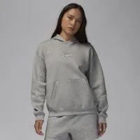Nike Jordan Brooklyn Fleece жіноча Pullover Толстовка з капюшоном колір сірий