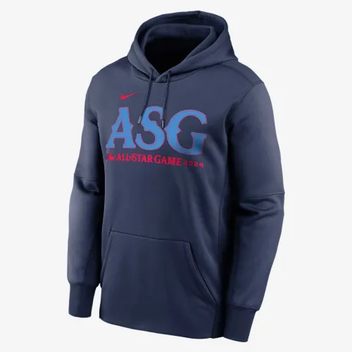 2024 All-Star Game Player чоловічі Nike Therma MLB Pullover Толстовка з капюшоном блакитний