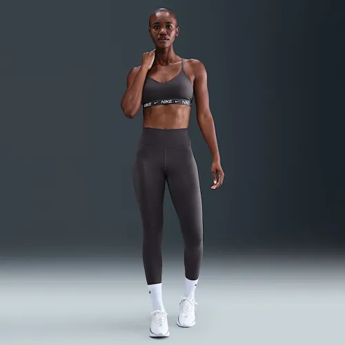 Nike One женская Therma-FIT С высокой Талией Full-Length лосины цвет серый