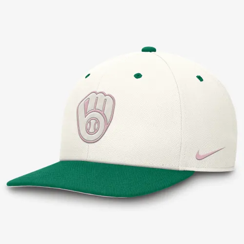 Milwaukee Brewers Sail Pro чоловічі Nike Dri-FIT MLB Adjustable Hat колір білий