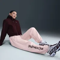 Nike Sportswear Phoenix Fleece женская С высокой Талией оверсайз Pants Pink