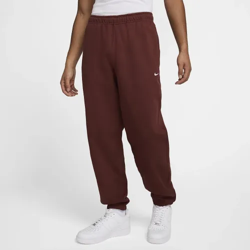 Nike Solo Swoosh чоловічі Fleece Pants колір коричневий
