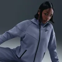 Nike Sportswear Tech Fleece Windrunner женская Full-Zip Толстовка с капюшоном синий