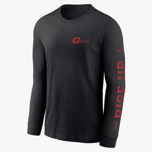 Atlanta Falcons All Out мужские Nike NFL Long-Sleeve футболка цвет черный