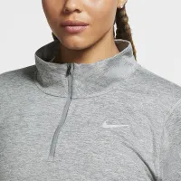 Nike Element женская 1/2-Zip Running Top (большие размеры) цвет серый