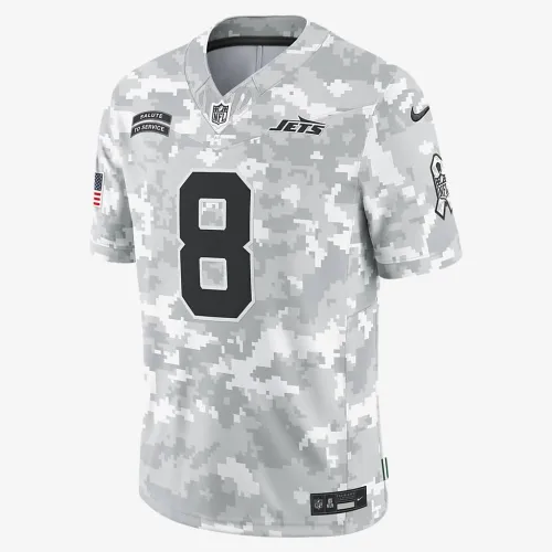 Aaron Rodgers New York Jets Salute to Service мужские Nike Dri-FIT NFL Limited Jersey цвет белый