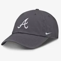 Atlanta Braves Club мужские Nike MLB Adjustable Hat цвет серый