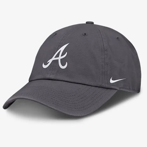 Atlanta Braves Club мужские Nike MLB Adjustable Hat цвет серый