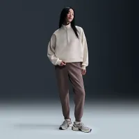 Nike 24.7 ImpossiblySoft жіноча Dri-FIT оверсайз 1/2-Zip Top колір коричневий