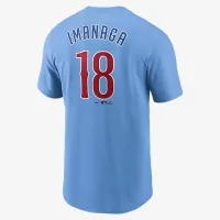 Shota Imanaga Chicago Cubs Fuse чоловічі Nike MLB футболка блакитний