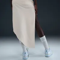 Nike Serena Williams Design Crew женская С высокой Талией Maxi юбка цвет белый