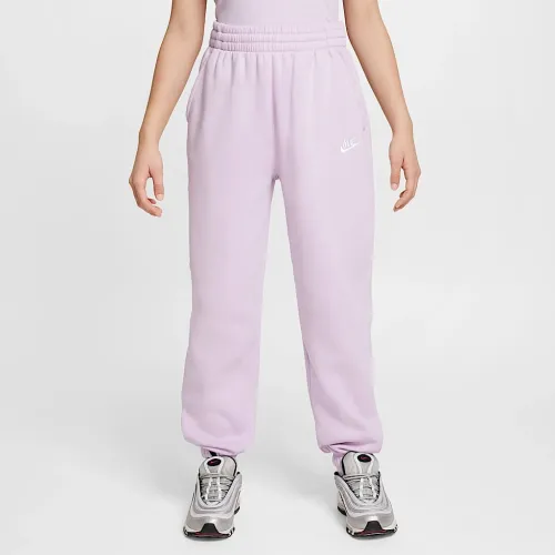 Nike Sportswear Club Fleece Big детские Loose Pants цвет фиолетовый