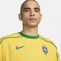 Brazil 1998 Reissue мужские Nike Soccer Replica Jersey Yellow