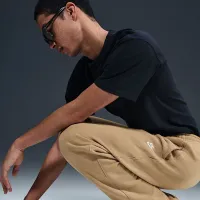 Nike Club чоловічі Open-Hem Fleece Pants колір коричневий