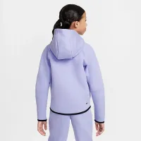 Nike Sportswear Tech Fleece Girls' Full-Zip Толстовка с капюшоном цвет фиолетовый