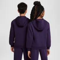 Nike Kylian Mbappé Club Fleece Big детские Soccer Толстовка с капюшоном цвет фиолетовый