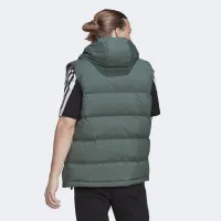 безрукавка adidas Helionic Hooded Down Vest HG6274 - зелений
