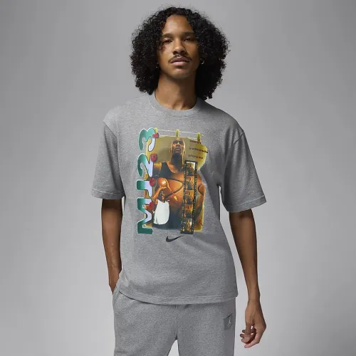 Nike Jordan мужские Short-Sleeve футболка цвет серый