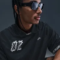 Nike SB Dri-FIT Jacquard Skate Jersey колір чорний