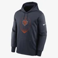 Chicago Bears Icon Men’s Nike Therma NFL Pullover Толстовка с капюшоном синий