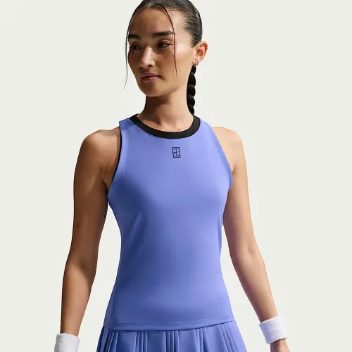 NikeCourt Advantage жіноча Dri-FIT Tennis Tank Top блакитний