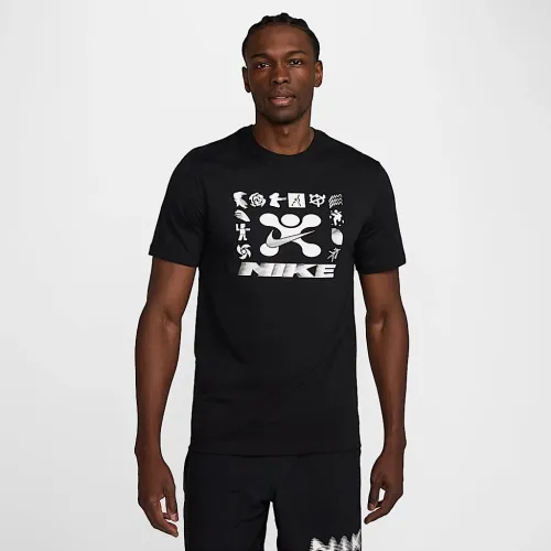 Nike мужские Fitness футболка цвет черный