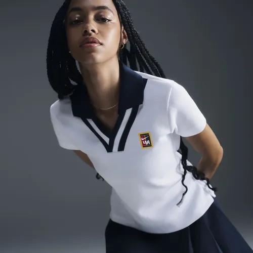 Nike Women by YOON женская Short-Sleeve Polo цвет белый