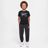 Nike Little дитячі блакитнийprint футболка колір чорний