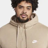 Nike Sportswear Club Fleece чоловічі Full-Zip Толстовка з капюшоном колір коричневий