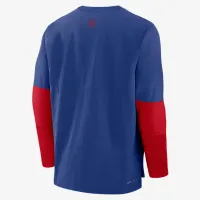 Chicago Cubs Authentic Collection Player чоловічі Nike Dri-FIT MLB Pullover світшот блакитний