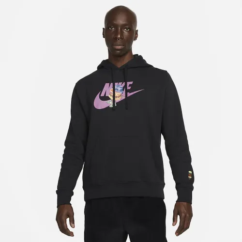Nike Sportswear мужские Fleece Pullover Толстовка с капюшоном цвет черный