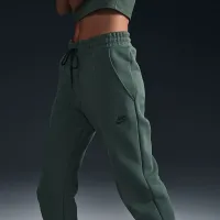Nike Sportswear Tech Fleece женская Mid-Rise Joggers цвет зеленый