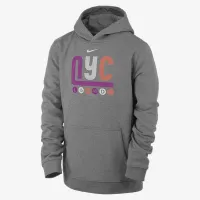 Nike Big детские Tennis Pullover Толстовка с капюшоном цвет серый