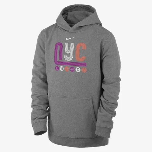 Nike Big дитячі Tennis Pullover Толстовка з капюшоном колір сірий