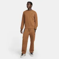 Nike Sportswear Tech Fleece мужские Crew цвет коричневый