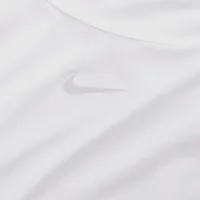 Nike One Classic жіноча Dri-FIT Short-Sleeve Cropped Twist Top колір білий