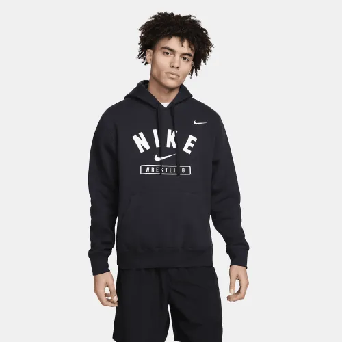 Nike мужские Wrestling Pullover Толстовка с капюшоном цвет черный