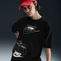 Nike Sportswear женская оверсайз футболка цвет черный