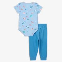 Nike E1D1 Baby Short Sleeve Bodysuit and Pants набор синий