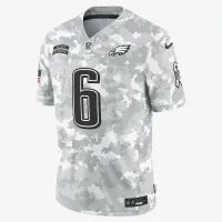 DeVonta Smith Philadelphia Eagles Salute to Service мужские Nike Dri-FIT NFL Limited Jersey цвет белый