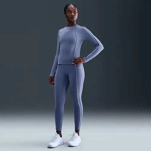 Nike One женская С высокой Талией 7/8 лосины синий