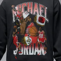 Nike Jordan Flight Fleece чоловічі Graphic Pullover Толстовка з капюшоном колір чорний
