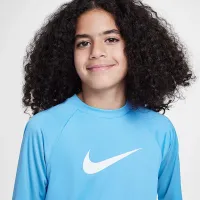 Nike Dri-FIT Big детские (для мальчиков) Short-Sleeve Hydroguard синий