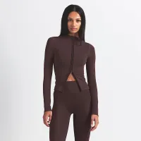 NikeSKIMS Vintage Seamless женская Full-Zip Куртка цвет коричневый