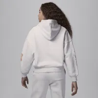 Nike Jordan Deloris Jordan Flowers Big детские Толстовка с капюшоном цвет коричневый