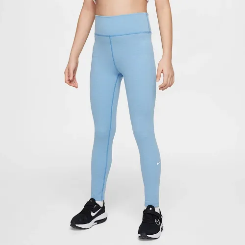 Nike One Big Kids’ (Girls') Dri-FIT З високою талією лосіни блакитний