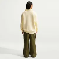 Nike Sportswear Phoenix Fleece женская оверсайз 1/4-Zip Long свитшот цвет коричневый