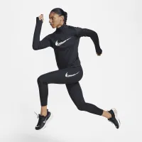 Nike Fast женская Mid-Rise 7/8 Running лосины с карманамицвет черный