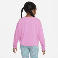 Nike Notebook Print Long Sleeve Knit Top Little Kids Top Pink